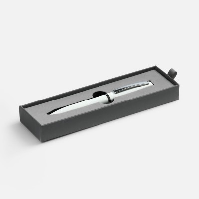 Ручка шариковая Bolt Soft Touch в футляре, белая