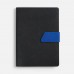 Ежедневник Boom, недатированный, черный с ярко-синий