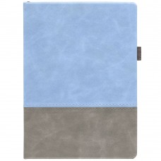 Ежедневник Horizon, недатированный, серый с голубым