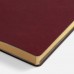 Ежедневник Nebraska Flex, недатированный, бордовый с золотистым
