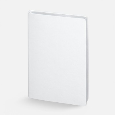 Ежедневник Nebraska Flex, недатированный, белый с серебристым