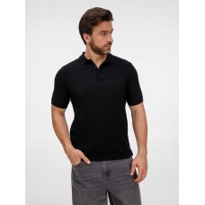 Рубашка поло унисекс Upswing, черная