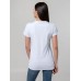 Футболка женская T-bolka Stretch Lady, белая (холодный оттенок)