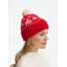 Шапка Holidale, красная с молочным