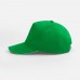 Бейсболка Classic 2.0, ярко-зеленая с белым кантом