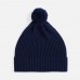 Шапка Catch Match с помпоном, темно-синяя