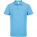 Рубашка поло унисекс Pitcher, ярко-бирюзовая