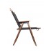 Стул MW02 складной, черный, темное дерево
