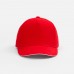 Бейсболка Classic 2.0, красная с белым кантом