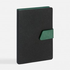 Ежедневник Boom, недатированный, черный с зеленым