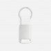 Брелок Inlet с тканевой вставкой, белый