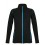 Куртка женская NOVA WOMEN 200, черная с ярко-голубым