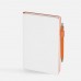 Ежедневник White Shall, недатированный, бело-оранжевый