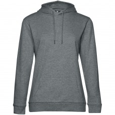 Толстовка с капюшоном женская Hoodie, темно-серый меланж