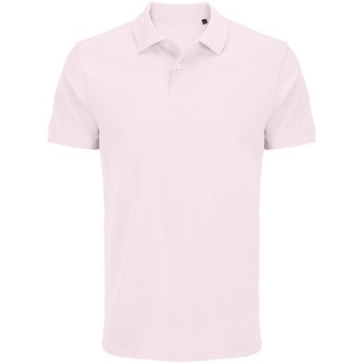 Рубашка поло унисекс Pacific, светло-розовая