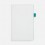Ежедневник White Shall, недатированный, бело-бирюзовый