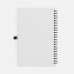 Блокнот на пружине Stone Line, белый
