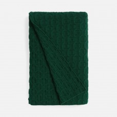 Плед Braidera, темно-зеленый (хвойный)