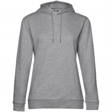 Толстовка с капюшоном женская Hoodie, серый меланж