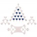 Сборная елка «Новогодний ажур», с синими шариками