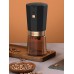 Портативная кофемолка Electric Coffee Grinder, черная с оранжевым