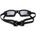 Очки для плавания зеркальные Underwater, черные
