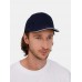 Бейсболка Classic 2.0, темно-синяя с белым кантом