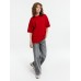 Джемпер с коротким рукавом Siluetti Volumica, красный