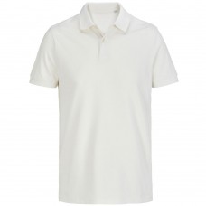 Рубашка поло унисекс Pacific, молочно-белая