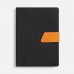 Ежедневник Boom, недатированный, черный с оранжевым