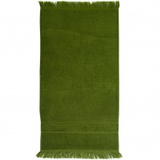 Полотенце Essential с бахромой, оливково-зеленое