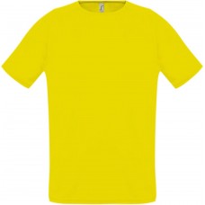 Футболка унисекс SPORTY 140, лимонно-желтая