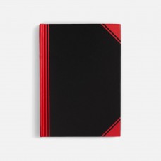Блокнот Accenti Mini, черный с красным