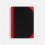 Блокнот Accenti Mini, черный с красным