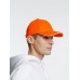 Бейсболка Spiker, оранжевая с белым
