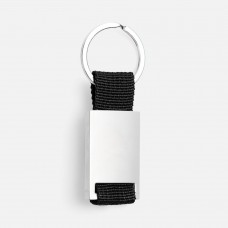 Брелок Inlet с тканевой вставкой, черный