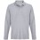 Рубашка поло унисекс с длинным рукавом Pacific LSL, серый меланж