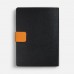 Ежедневник Boom, недатированный, черный с оранжевым