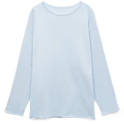 Лонгслив унисекс Siluetti Fuori, светло-голубой