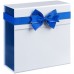 Коробка складная Gallant, M, белая с синим Коробка складная Gallant, M, белая с синим