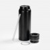 Термобутылка Magnus с магнитным держателем для телефона, черная