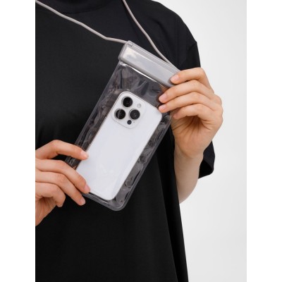 Водонепроницаемый чехол для телефона Aqualock, серый