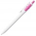 Ручка шариковая Bolide, белая с розовым