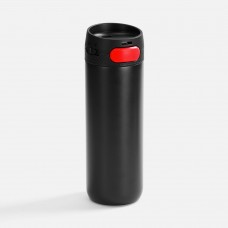 Термостакан X1 с цветной кнопкой, черный с красным