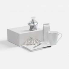 Набор «Планы на счастье», белый с серебристым