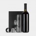 Винный набор Veritas, черный с серебристым