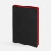 Ежедневник Doppio, недатированный, черный с красным