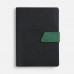 Ежедневник Boom, недатированный, черный с зеленым