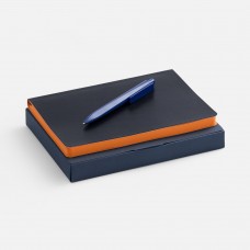 Набор Doppio, синий с оранжевым