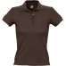 Рубашка поло женская PEOPLE 210, шоколадно-коричневая